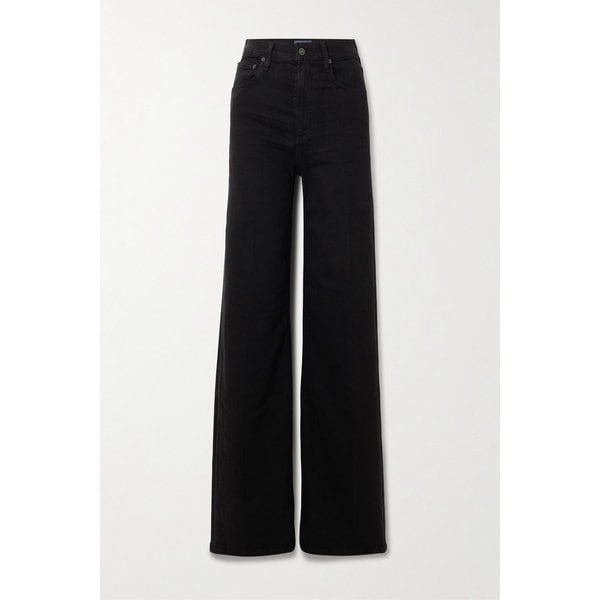 Lyra 롱 하이웨이스트 와이드 진 블랙 46376663163025410