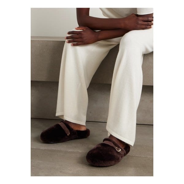 바실리차 버클 시어링 클로그 브라운 46376663162936931