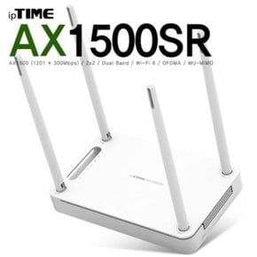 ipTIME(아이피타임) AX1500SR 11ax 유무선 공유기 (WF49325)