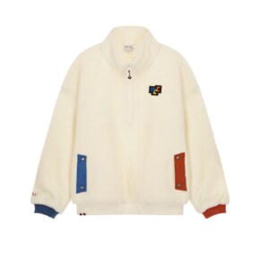 FLEECE HALF ZIP-UP JACKET ZMPFJ903 크림