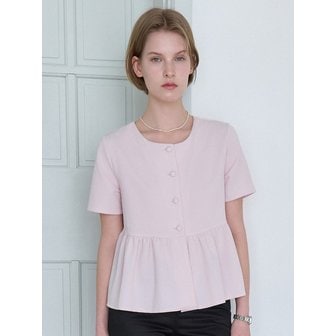 르베티 시타 하프 블라우스 핑크 BE062