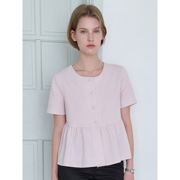 시타 하프 블라우스 핑크 BE062