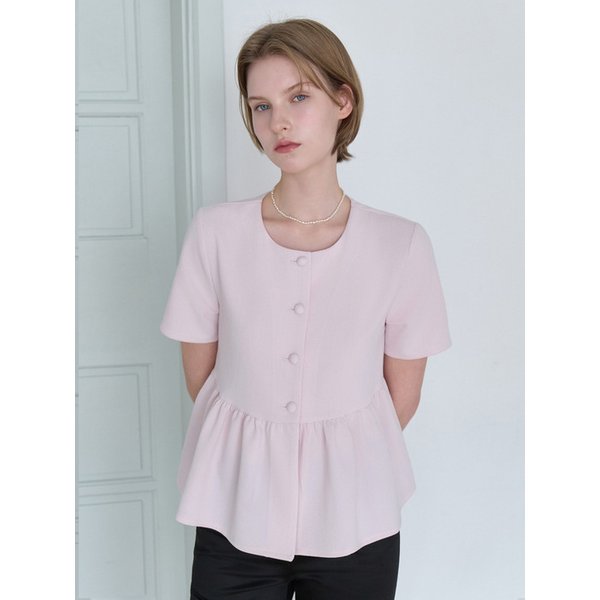 시타 하프 블라우스 핑크 BE062