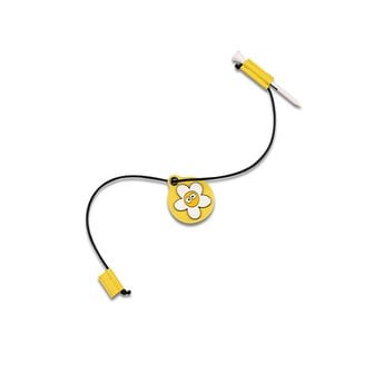 맥키 트윈 레더 골프 티걸이 옐로우