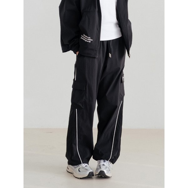 다이그널 파이핑 스트레치 팬츠