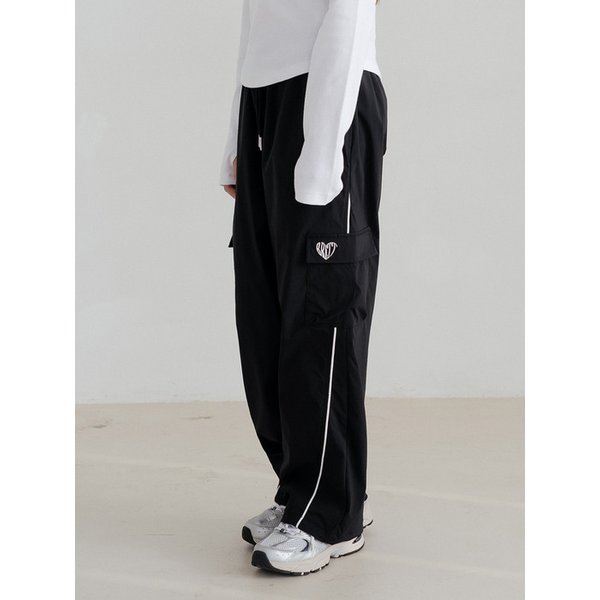 다이그널 파이핑 스트레치 팬츠