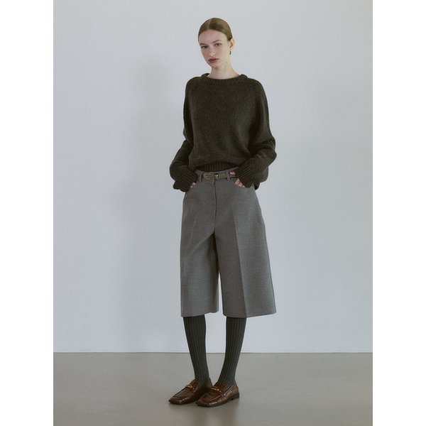 울 버뮤다 하프 팬츠 - GRAY