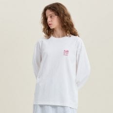 [공식]에센셜 빅로고 긴팔 티셔츠 WHITE