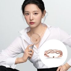 [김지원PICK] 브레이드 14K 브라운 다이아 반지 SA25A40F