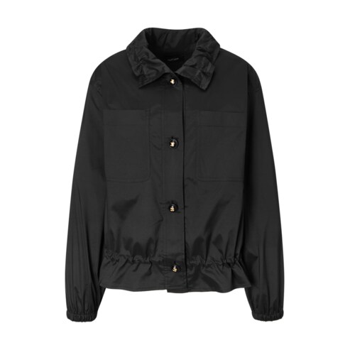 질스튜어트뉴욕 25FW 블랙 포켓 코튼혼방 점퍼 (JSJU5D120BK)
