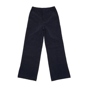 CORDUROY WIDE CUTTING PANTS_NAVY