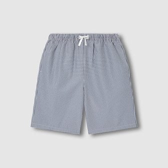 JAJU 남 시어서커 체크 5부 라운지 팬츠 J2062021660CO