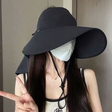 핫트랙스 자외선 차단 보호 모자 UV 목 썬캡 햇빛가리개 J371-O