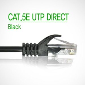 엠지솔루션 D[10038]UTP케이블, CAT.5E DIRECT, 3M-검정