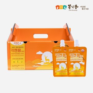 몸엔용 사과농축액으로 달콤한 유아/어린이녹용 키엔용 비타 80ml x 30포 1세부터 우리아이 기력보충 성장기어린이선물 가정의달 선물세트