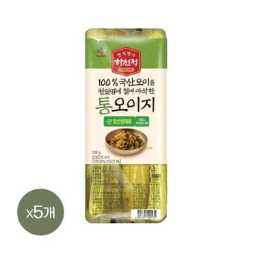 CJ제일제당 하선정 통오이지 300g x5개