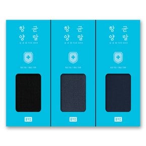 남성 항균 장목양말 3족 세트