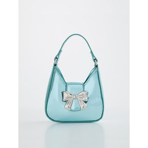 GLOSSY RIBBON MINI BAG _ MINT