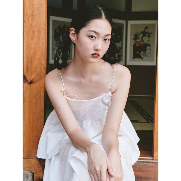 Bridal Camellia Bloom  Two-Piece_white