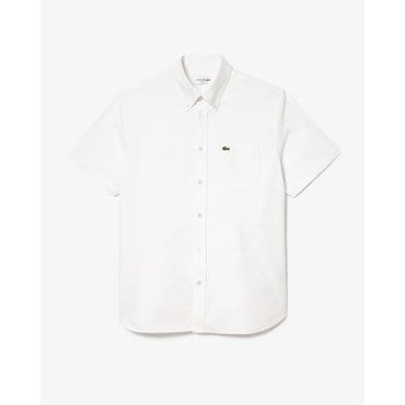 라코스테 (남성) 반팔 옥스포드 셔츠 CH1917-55G 001(화이트)