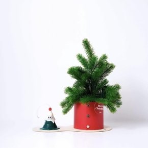 [무케] 플랫츠_팟커버 (조화 포함) + 캔들 세트 크리스마스 에디션 (9colors) 미니 트리