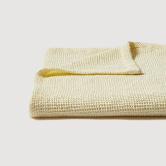 JAJU 코튼 와플 홑이불 140x170cm 레몬 J606202000425