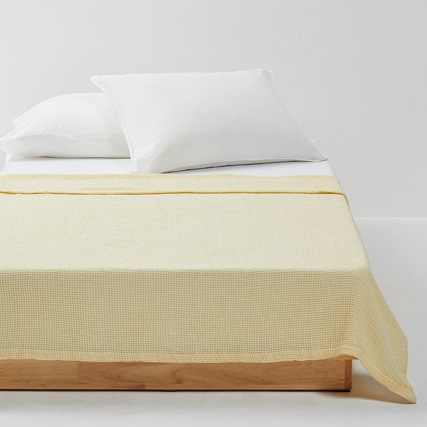 코튼 와플 홑이불 140x170cm 레몬 J606202000425