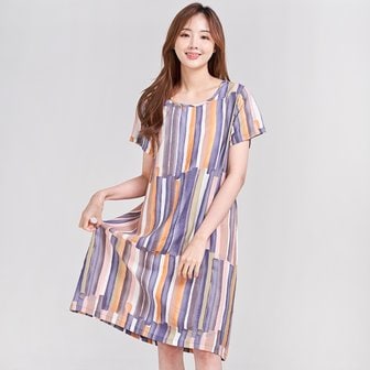 이라인 1415 그린인견 반팔원피스 바이올렛 (~2XL)