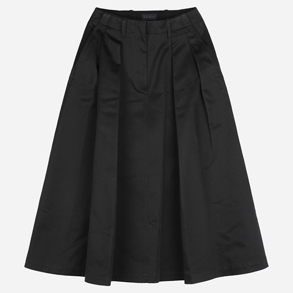 [시흥점] [몽클레어]5F 2D00022 598WH 999 코튼 미디 스커트 블랙