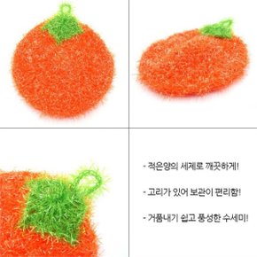 반짝이 원형 아크릴 수세미 1p 쑤세미 설거지솔 (7977996)