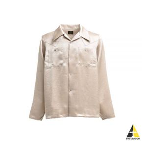 NEEDLES 니들스 24 LS Cowboy One-Up Shirt BEIGE (OT200) (카우보이 원 업 롱슬리브 셔츠)