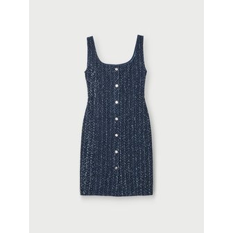 이로 VANINA 디스트로이 데님 슬림 드레스 IODAM26102BUP