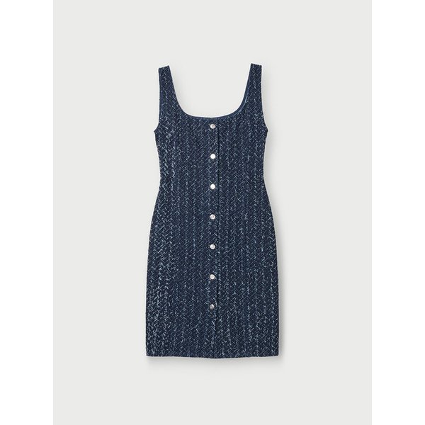 VANINA 디스트로이 데님 슬림 드레스 IODAM26102BUP