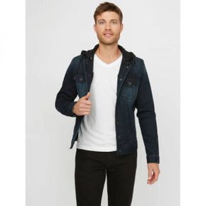 3924264 Guess Factory Vertix Hooded Denim Jacket