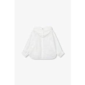 스냅 버튼 포인트 나일론 후드 점퍼 (7114320801)
