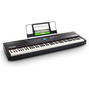 영국 알레시스 키보드 Alesis Recital Pro 디지털 Piano Keyboard with 88 Weighted Hammer Acti