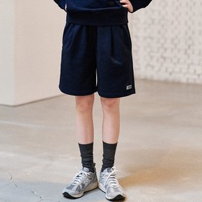 UNISEX 에센셜 코지 스웨트 하프 팬츠 [NAVY] / SBD1U52041-WOMAN