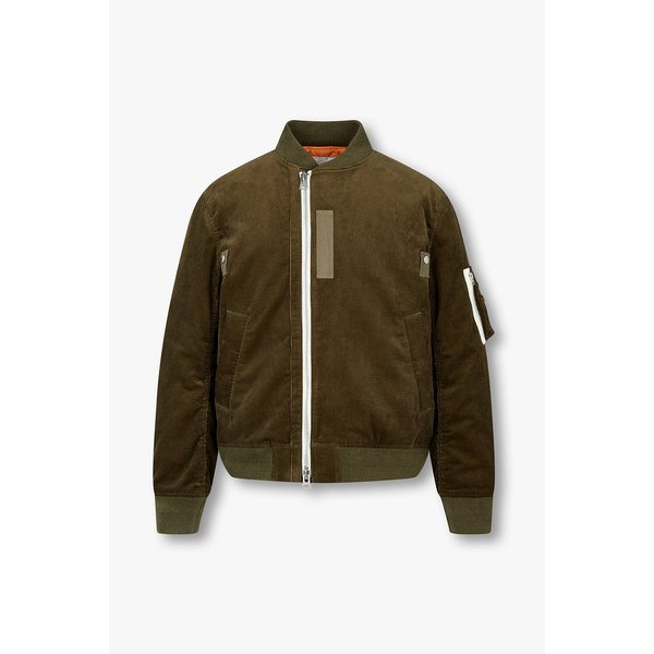 남성 립 트림 코듀로이 블루종 6425301134000