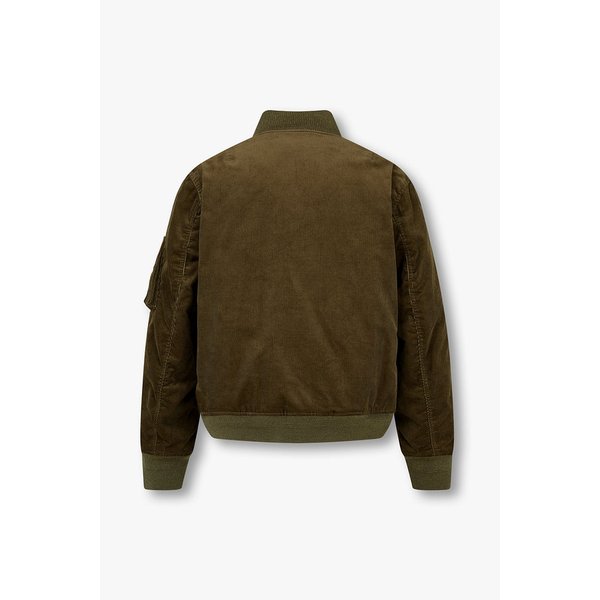 남성 립 트림 코듀로이 블루종 6425301134000