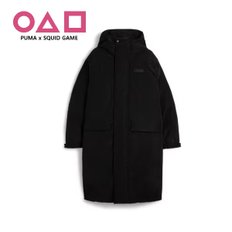 오징어 게임 오버핏 롱 패딩 프론트맨 패딩 PUMA x SQUID GAME Down Coat 627431 01