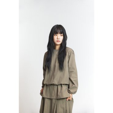 폴트 Layered Blouse / Khaki Brown