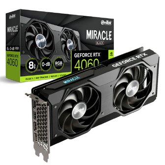 아이코다 이엠텍 지포스 RTX 4060 MIRACLE BLACK D6 8GB