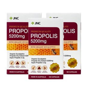 JNC 고함량 프로폴리스 Propolis 5200mg 180캡슐 3개