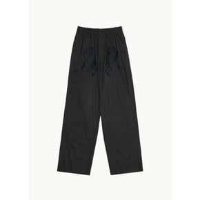 씨올 26SS Raw Edge Easy Pants, Black Halp