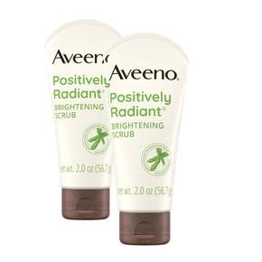 [해외직구] Aveeno 아비노 포지티브 래디언트 브라이트닝 페이스 스크럽 56.7g 2팩