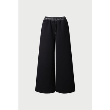 IRO SCOT 쿠션지 와이드 팬츠 ILPAS25703BKX