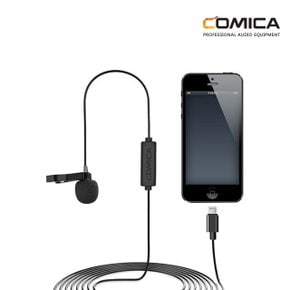 코미카 라이트닝 스마트폰용 라발리에 핀마이크 2.5m CVM-V01SP-MI