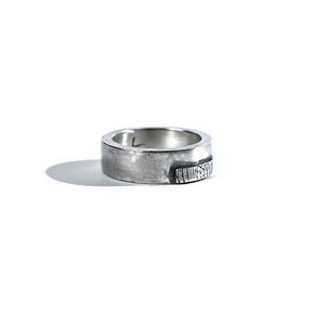 SEWN SWEN SILVER SCRATCH THIN PLATE RING