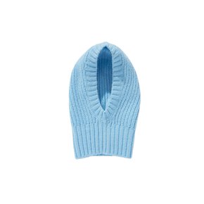 Label Knitted Balaclava Sky Blue