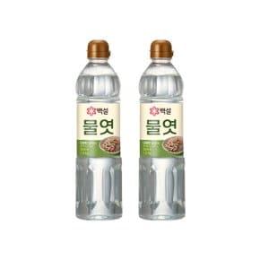 백설 물엿 1.2kg x2개